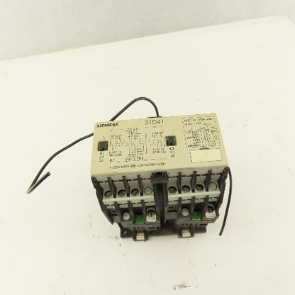 Siemens 3TD4102-2B 600V 10Hp MAX Reversing Magnetic Contactor 24VDC Coil