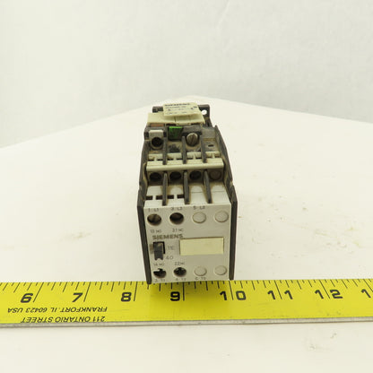 Siemens 3TF4011-0B 600V 20A 3Ph 7.5Hp MAX Magnetic Motor Starter 24VDC Coil