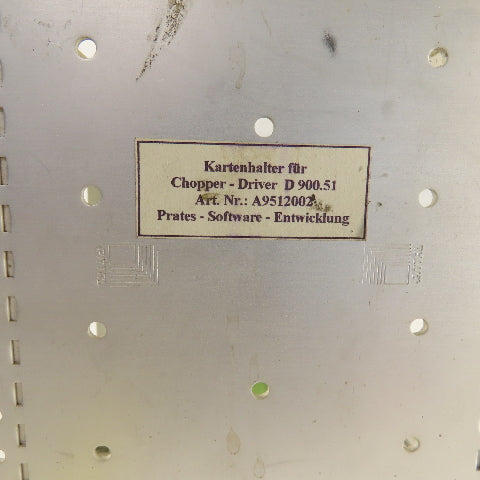 Berger Lahr D900.51 A9512002 5 Space Slot Rack Card Chassis Motherboard
