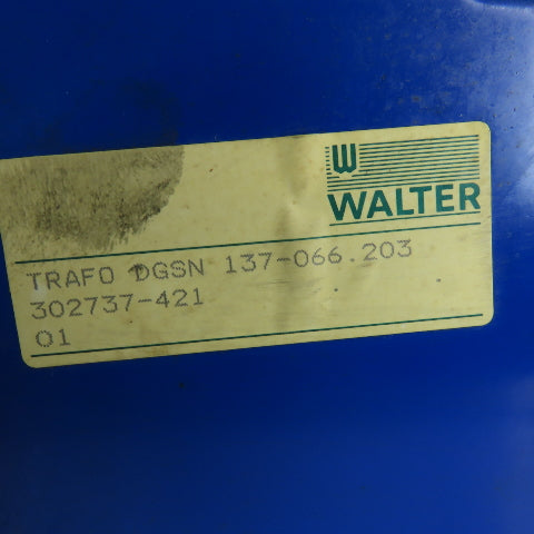 Walter DGSN 137-066.203 460/480-500V AC Primary 130VDC Rectifier Transformer