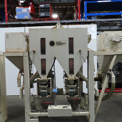 Pacific Engineering Bulk Material Dual Weigh Batching Blending Discharge Hopper