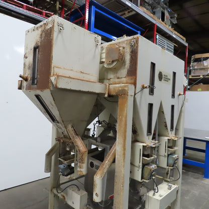 Pacific Engineering Bulk Material Dual Weigh Batching Blending Discharge Hopper