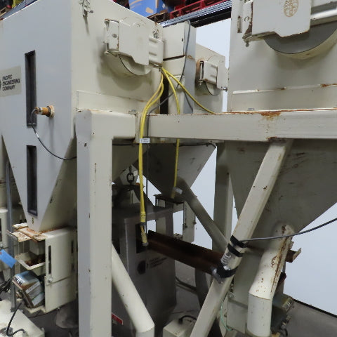 Pacific Engineering Bulk Material Dual Weigh Batching Blending Discharge Hopper
