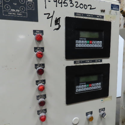 Pacific Engineering Bulk Material Dual Weigh Batching Blending Discharge Hopper