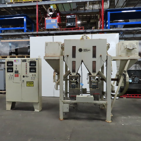 Pacific Engineering Bulk Material Dual Weigh Batching Blending Discharge Hopper