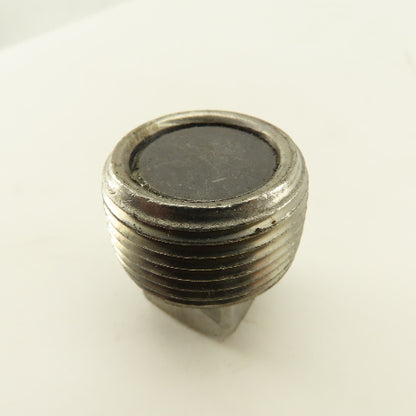 1" Square Head Magnetic Clean Out Drain Plug Stainless Steel