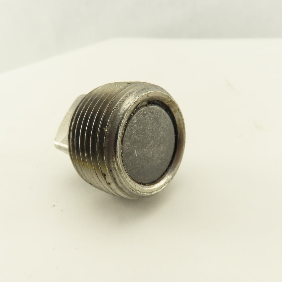 1" Square Head Magnetic Clean Out Drain Plug Stainless Steel