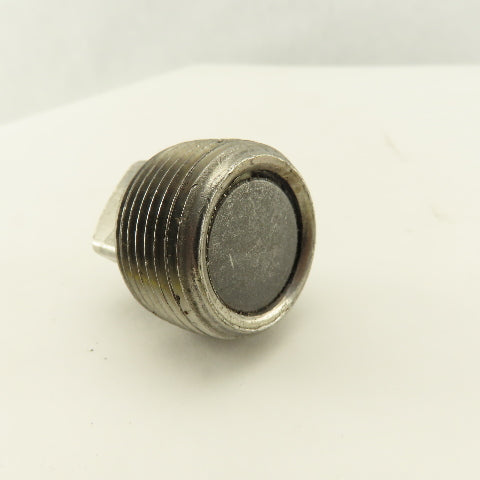 1" Square Head Magnetic Clean Out Drain Plug Stainless Steel