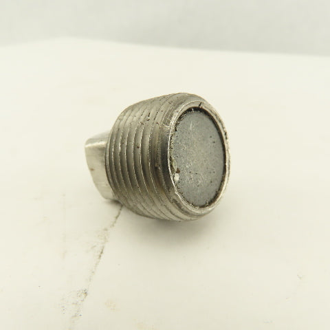 3/4" Square Head Magnetic Clean Out Drain Plug Stainless Steel