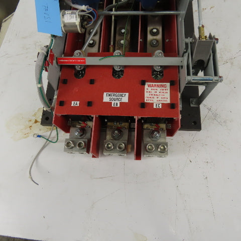 Russelectric Inc RMTD-6003CEF 277/480V 600Amp Dual Operator 4W Transfer Switch