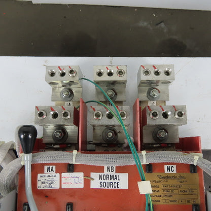 Russelectric Inc RMTD-8003CEF 277/480V 800Amp Dual Operator 4W Transfer Switch