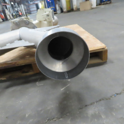 6"x6"x6" Flange Ridged Pipe Manual Diverter Valve For Plastics Grain or Powder