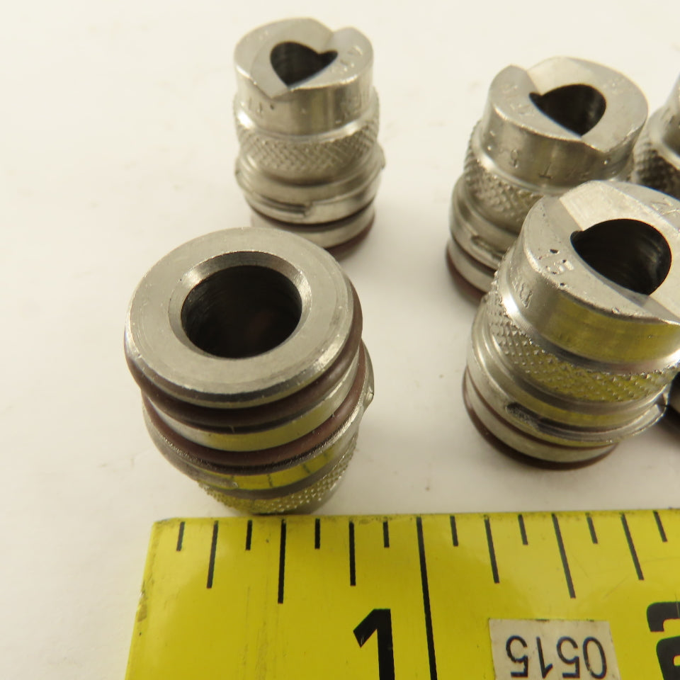 Bex ZF-10 Quick Disconnect Spray Zip Tip 15° 303 Stainless Steel Lot Of 12