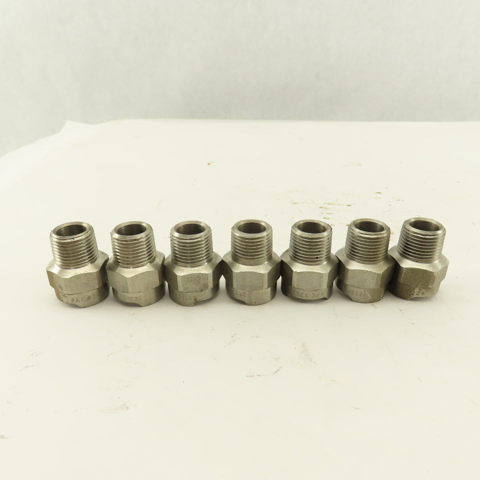 Bex 3/8 ZBD 3/8NPT Quick Disconnect Sprayer Nozzle Body Stainless Steel Lot Of 7