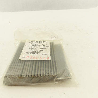 Wheelabrator 0742670 Shot Peening Almen "C" Strip Certified Pack Of 25