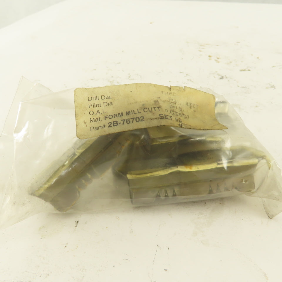 Wetmore 2B-76702 Set #3 Hobbing Cutters Lot Of 4