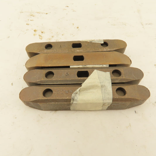 Cleveland Tramrail Safety Bar Hot Rail Collector Shoe 3-3/4" OAL Lot Of 4