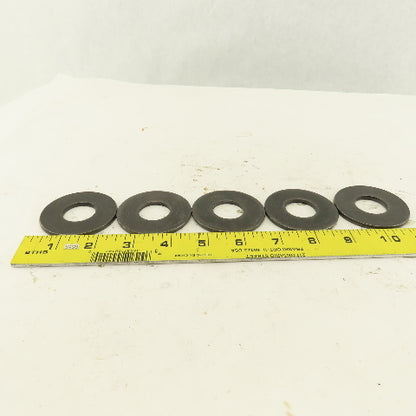 2-1/4" OD Black Oxide Flat Washer 15/64" ID Hole Lot Of 5