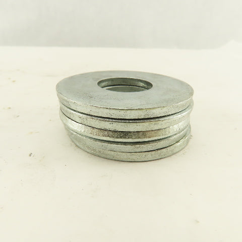 2-1/4" OD Zinc Flat Washer 15/64" ID Hole Lot Of 5