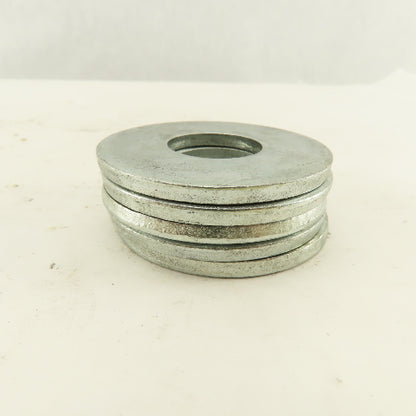 2-1/4" OD Zinc Flat Washer 15/64" ID Hole Lot Of 5