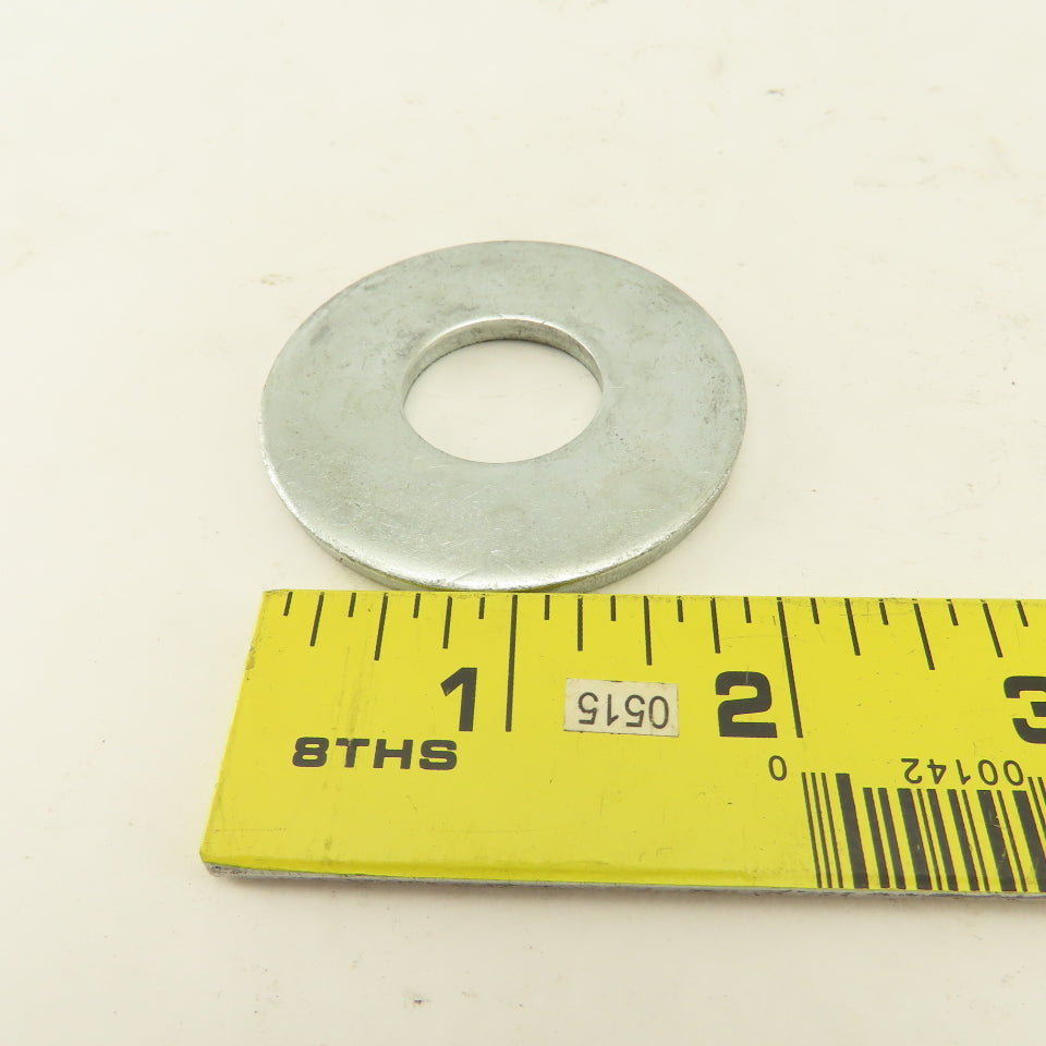 2-1/4" OD Zinc Flat Washer 15/64" ID Hole Lot Of 5