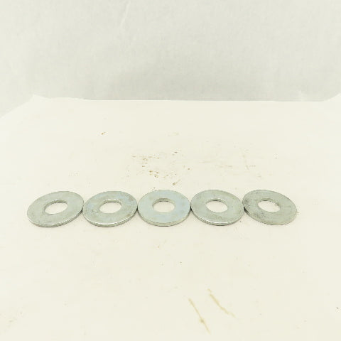 2-1/4" OD Zinc Flat Washer 15/64" ID Hole Lot Of 5