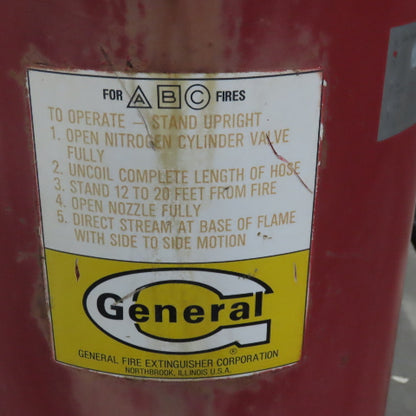 General TWDC-150S ABC Dry Chemical Stored Pressure 150lb Fire Extinguisher