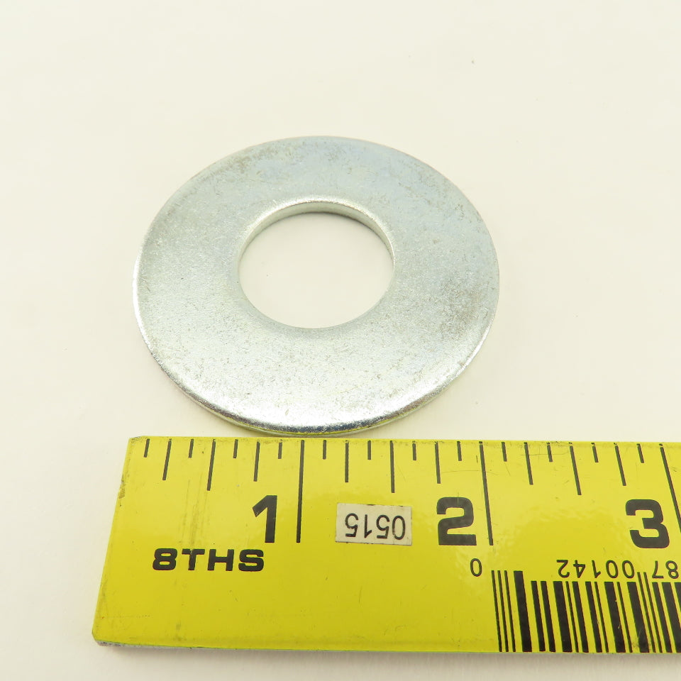 2-1/2" OD Brite Zinc Flat Washer 1" ID Hole Lot Of 5