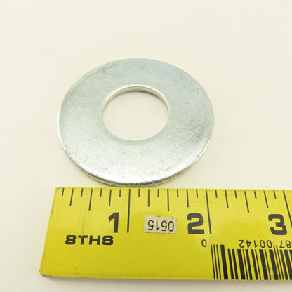 2-1/2" OD Brite Zinc Flat Washer 1" ID Hole Lot Of 5