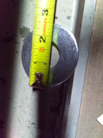 2-1/2" OD Brite Zinc Flat Washer 1" ID Hole Lot Of 5
