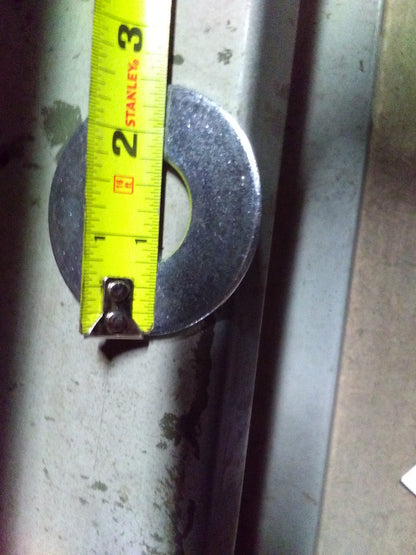 2-1/2" OD Brite Zinc Flat Washer 1" ID Hole Lot Of 5