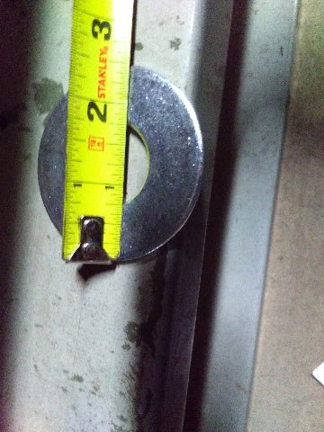 2-1/2" OD Brite Zinc Flat Washer 1" ID Hole Lot Of 5