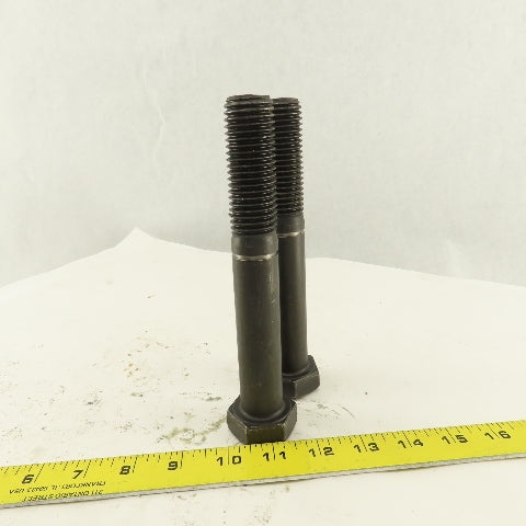 1"-8 x 7-1/2" Course Thread Hex Head Retaining Ring Groove Bolt Lot of 2