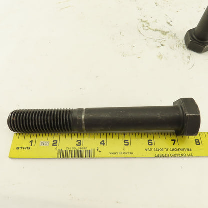 1"-8 x 7-1/2" Course Thread Hex Head Retaining Ring Groove Bolt Lot of 2