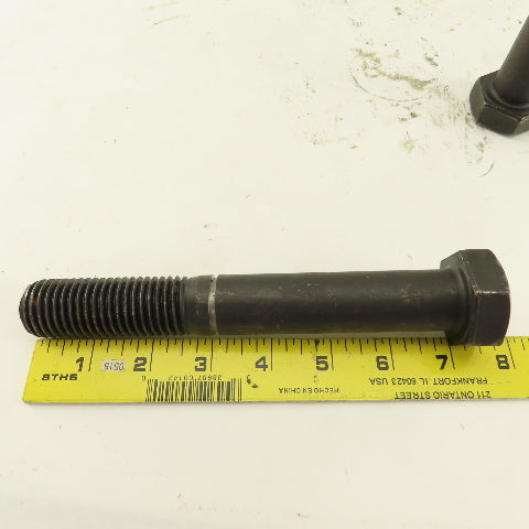 1"-8 x 7-1/2" Course Thread Hex Head Retaining Ring Groove Bolt Lot of 2