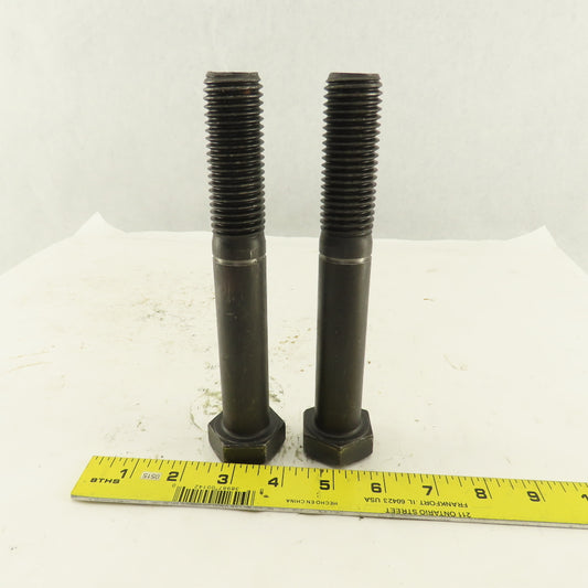 1"-8 x 7-1/2" Course Thread Hex Head Retaining Ring Groove Bolt Lot of 2