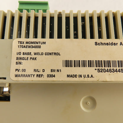 Schneider 170AEW34000 DNM Module I/O Base Weld Control