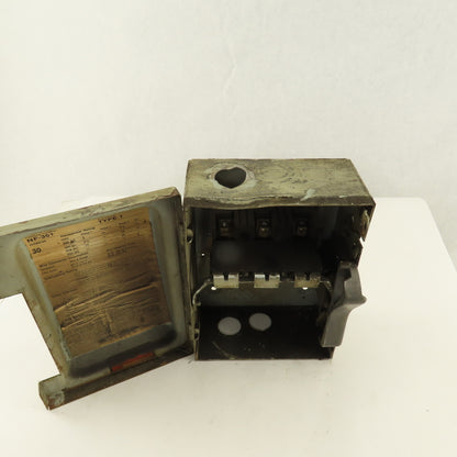 ITE NF-351 Type 1 30A 600V 20HP 3Ph Vacu-Break Disconnect Switch