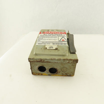ITE NF-351 Type 1 30A 600V 20HP 3Ph Vacu-Break Disconnect Switch