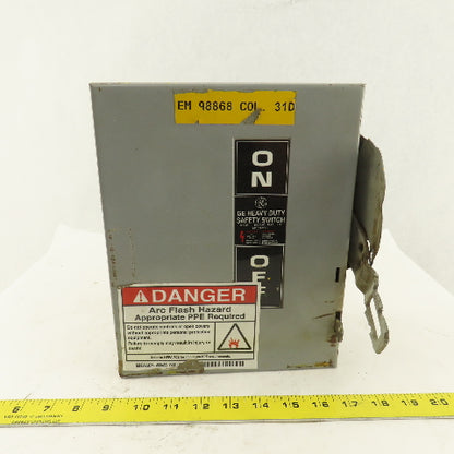 General Electric THN3361 Non Fused Disconnect Switch 30A 600V 3 Pole