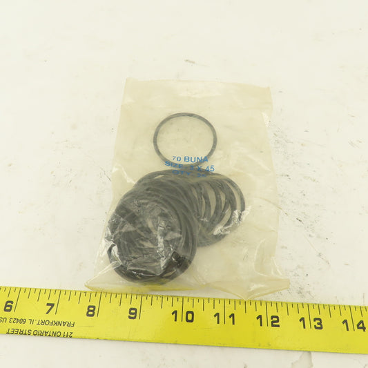 3 x 45 mm Metric Buna 70 O-Rings Lot Of 25