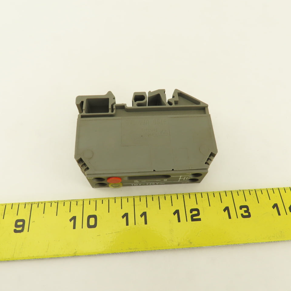 Wieland 9760 U/8 TKE Earth Disconnect Terminal 110/220V Din Rail Mount
