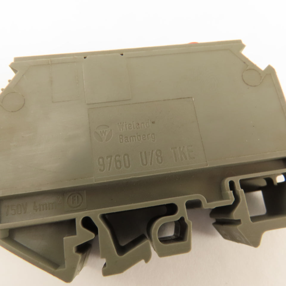 Wieland 9760 U/8 TKE Earth Disconnect Terminal 110/220V Din Rail Mount