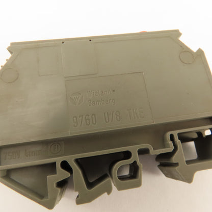 Wieland 9760 U/8 TKE Earth Disconnect Terminal 110/220V Din Rail Mount