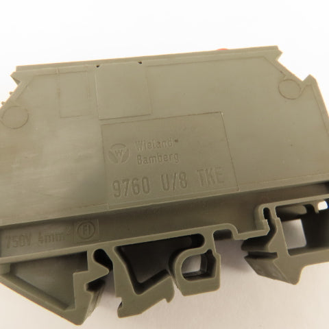 Wieland 9760 U/8 TKE Earth Disconnect Terminal 110/220V Din Rail Mount