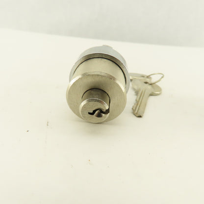 Telemecanique ZB2- 22mm Stainless Steel 2 Position Selector Switch W/Keys Lot /2