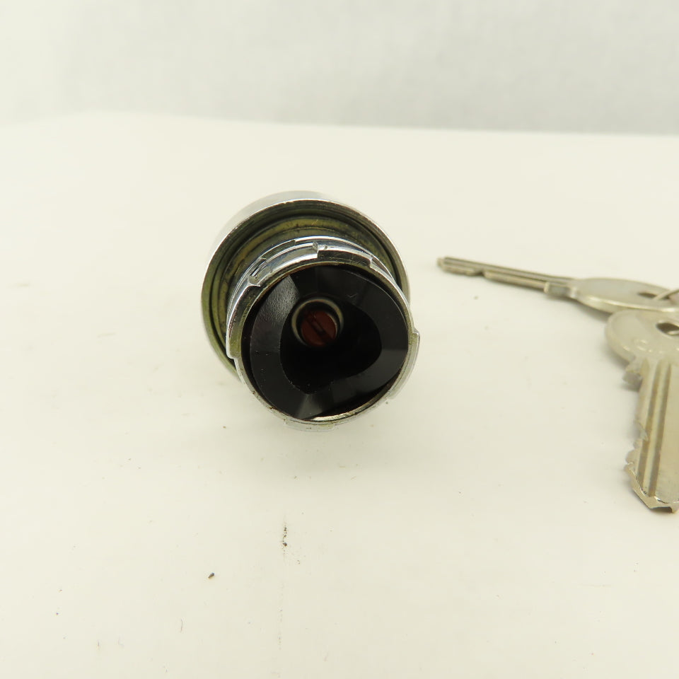 Telemecanique ZB2- 22mm Stainless Steel 2 Position Selector Switch W/Keys Lot /2