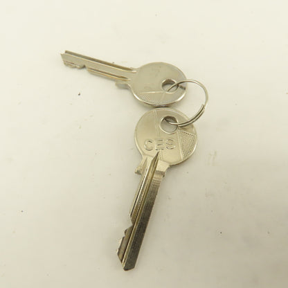 Telemecanique ZB2- 22mm Stainless Steel 2 Position Selector Switch W/Keys Lot /2