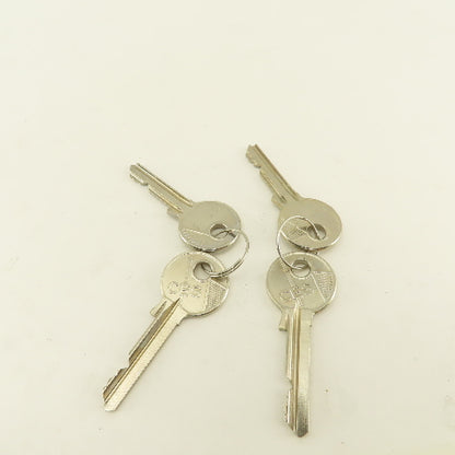 Telemecanique ZB2- 22mm Stainless Steel 2 Position Selector Switch W/Keys Lot /2