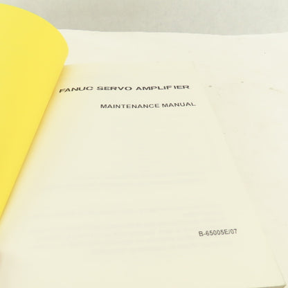 Fanuc B-65005E/07 Servo Amplifier Maintenance Manual